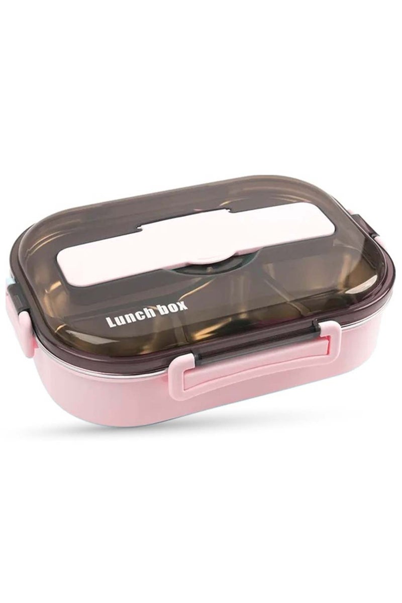 COCOBEE Kids Oval Lunch Box – Non-Toxic, Food-Grade Material, (For Girls)- Pink - Image 1