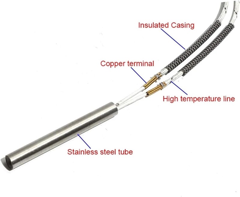 Cartridge Heater 14mm Cylindrical 35-200mm 220V 316 SUS Single Head 5pcs/lot(14x125mm 700W 220V) - Image 2
