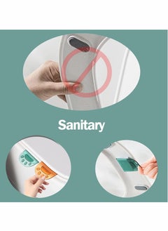 Excefore Toilet Cover Lifter, 6 Pcs Cat Paw Toilet Seat Lifter Plastic Toilet Lid Lifters Avoid Touching Self adhesive Hygiene for Office, Hotel and Home  - Image 2