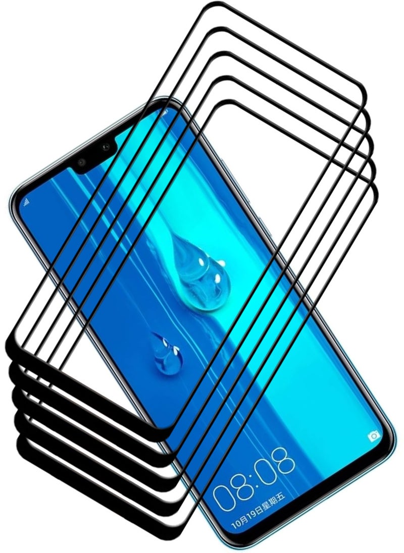 ACLIX 5 Pieces Antistatic ESD Dustproof Premium Quality High Definition Tempered Glass Screen Protector Designed For Huawei Y9 (2019) - Image 1