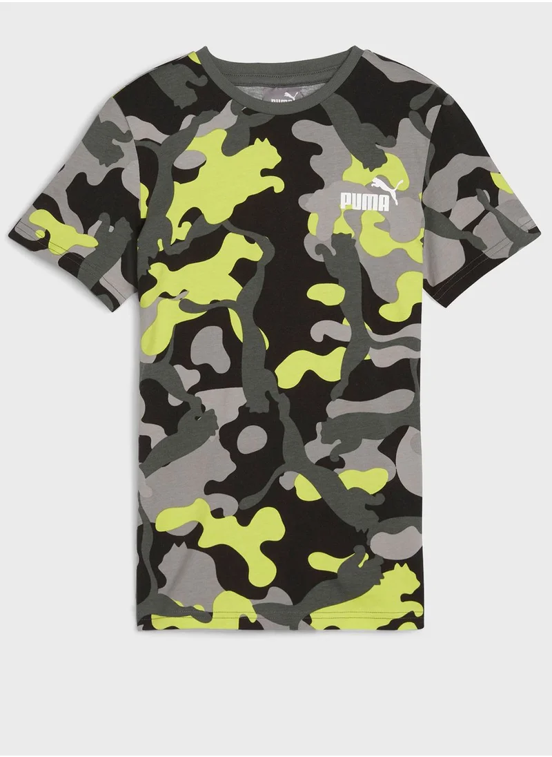 PUMA Kids Essential  Camo T-Shirt