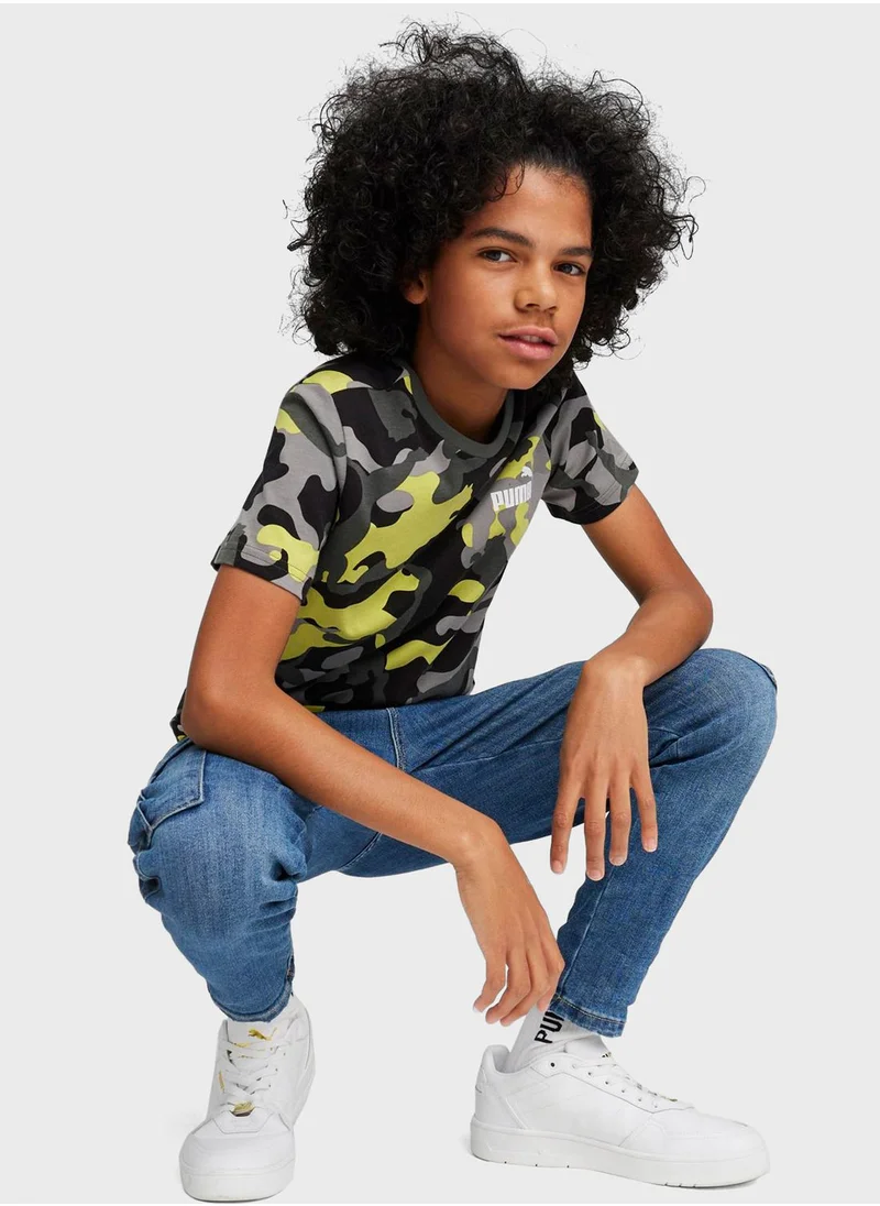 PUMA Kids Essential  Camo T-Shirt