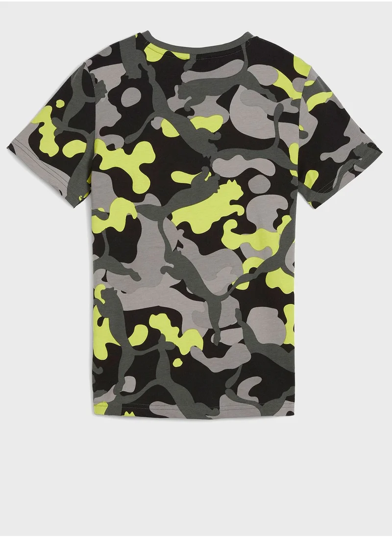PUMA Kids Essential  Camo T-Shirt