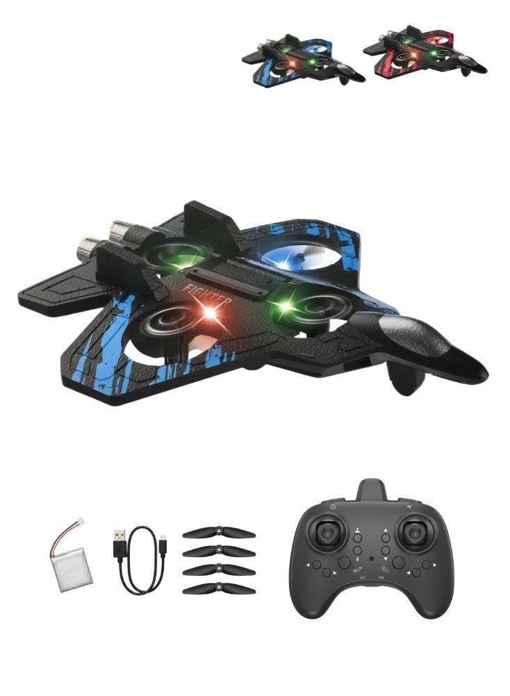 Premium RC Remote Control Airplane Toy with LED Light-Up for Kids EPP Foam Aeroplane With High Range – Realistic Flying Aircraft Design with Flashing Lights, Remote Control, Rechargeable Battery, Durable Plastic Build, Action Play Airplane for Boys & Girls - Image 1