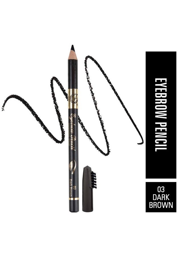 matt look Mattlook Eyebrow Pencil Long Lasting Formula Professional Stylist Dark Brown (1.2Gm)  - Image 2