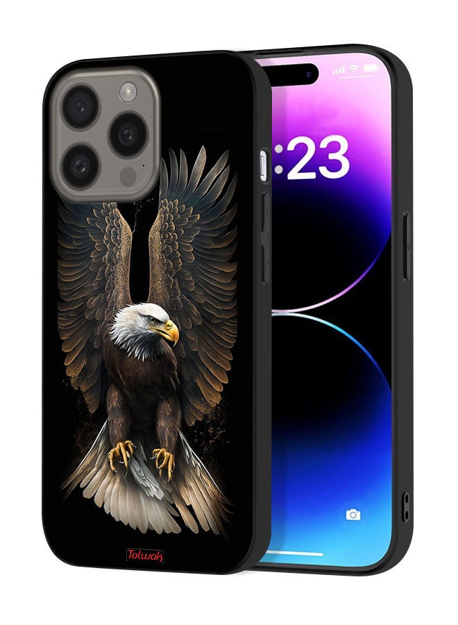 Tolwak Apple iPhone 15 Pro Protective Case Cover Eagle Spread Wings - Image 1