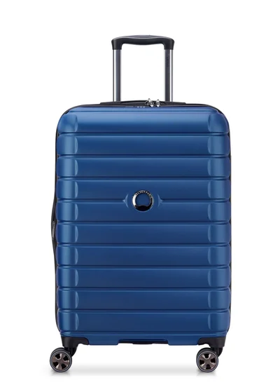 DELSEY Paris Helium Shadow 5.0 70cm Hardcase 4 Double Wheel Check-In Luggage Trolley Blue