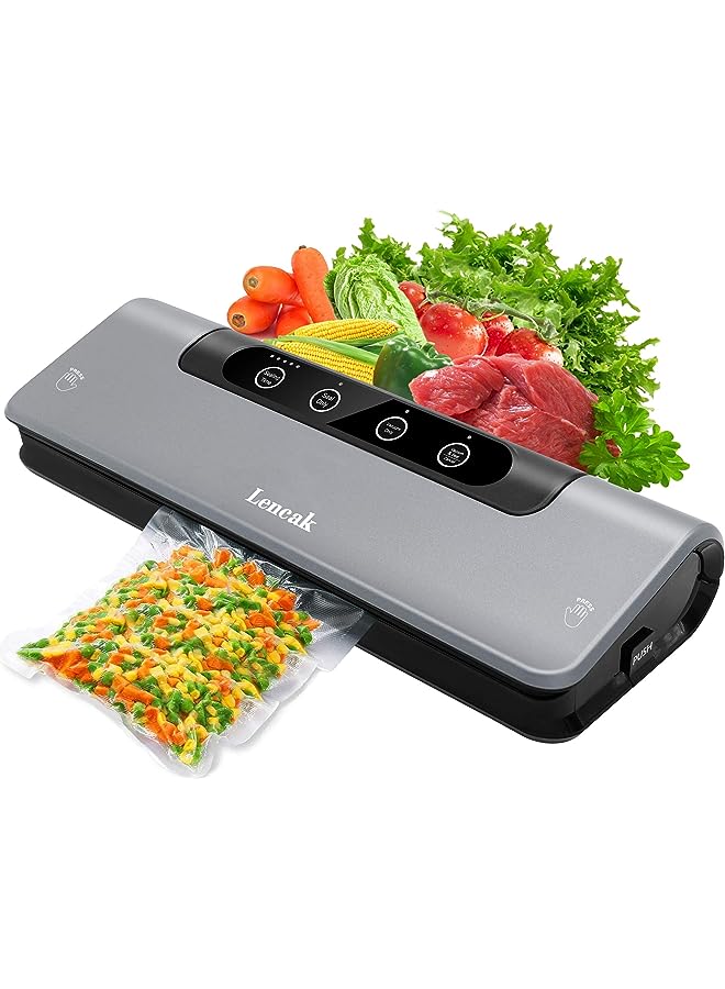 IAF Vacuum Sealer, Automatic Vacuum Air Sealing System For Food Storage, Preservation And Sous Vide, Vacuum Sealing Machine For Both Dried And Wet Fresh Food, With Starter Kit - Image 1