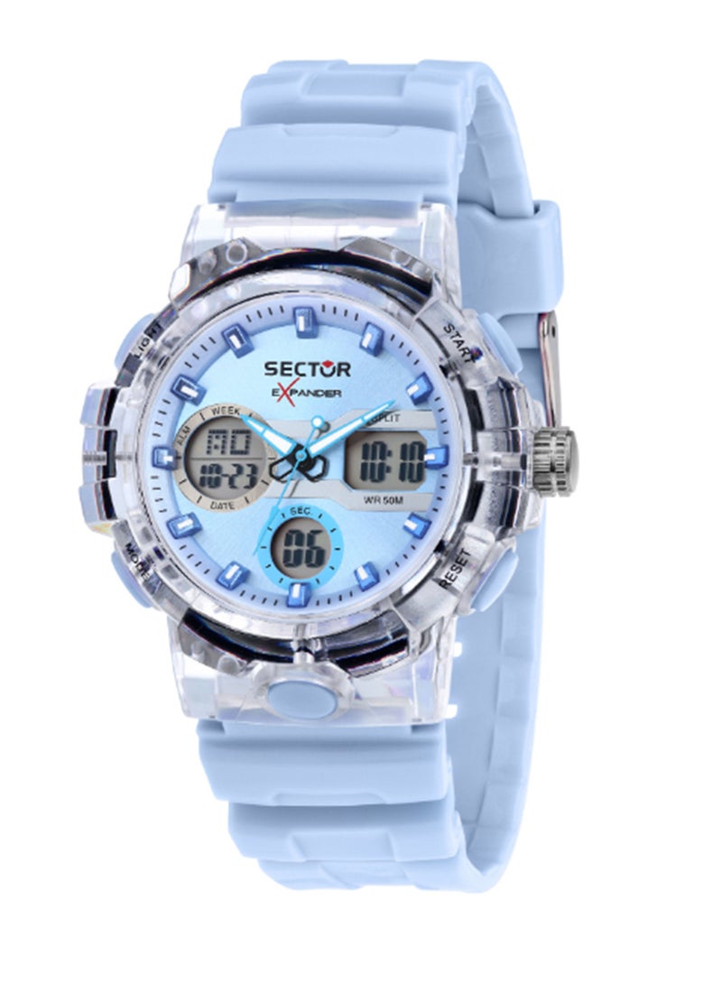 Sector EX-46 43MM DIGITAL L.BLUE DIAL L.BLUE ST - Image 1
