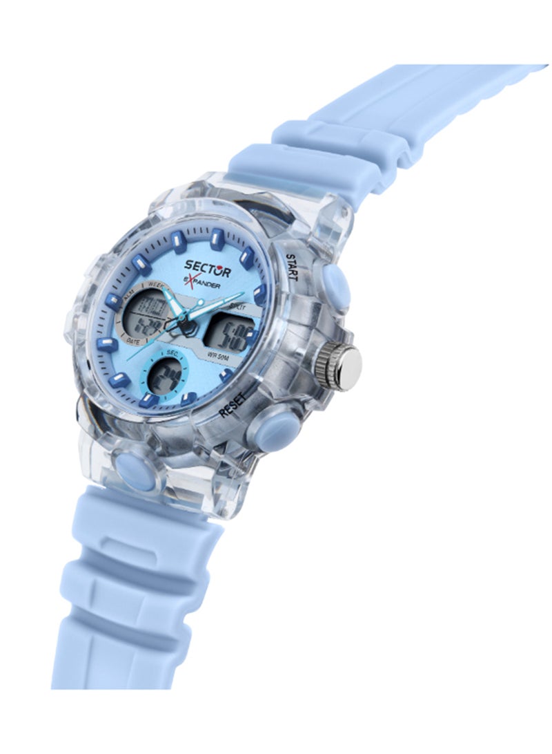 Sector EX-46 43MM DIGITAL L.BLUE DIAL L.BLUE ST - Image 5