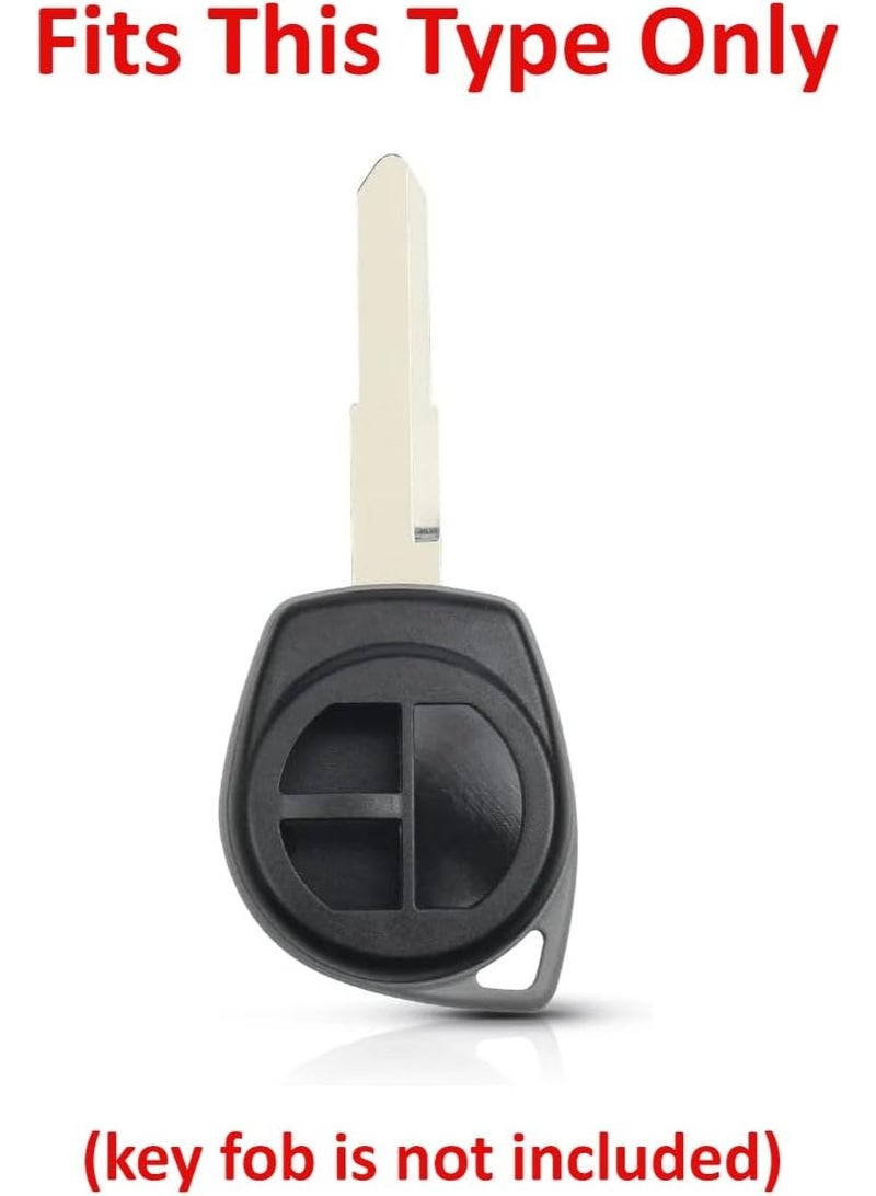 Arooma 2 Buttons Silicone Key Shell Fob Cover Case for Suzuki Swift Jimny Ciaz Ertiga Splash SX4 Grand Vitara, Remote Protection Case Black - Image 4