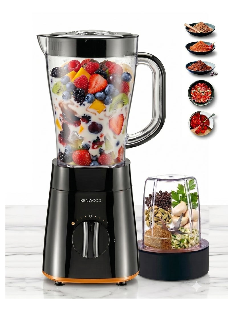 KENWOOD Blender 500W Smoothie Blender/Smoothie Maker 1.5L with Multi Mill, Ice Crush Function BLP19.150BK Black 1.5 L 500 W BLP19.150BK Black