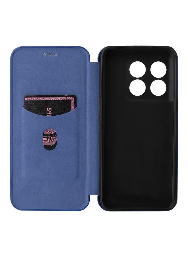 اس-توب جراب هاتف OnePlus 10T 5G مصنوع من ألياف الكربون وجلد قابل للطي - Image 3