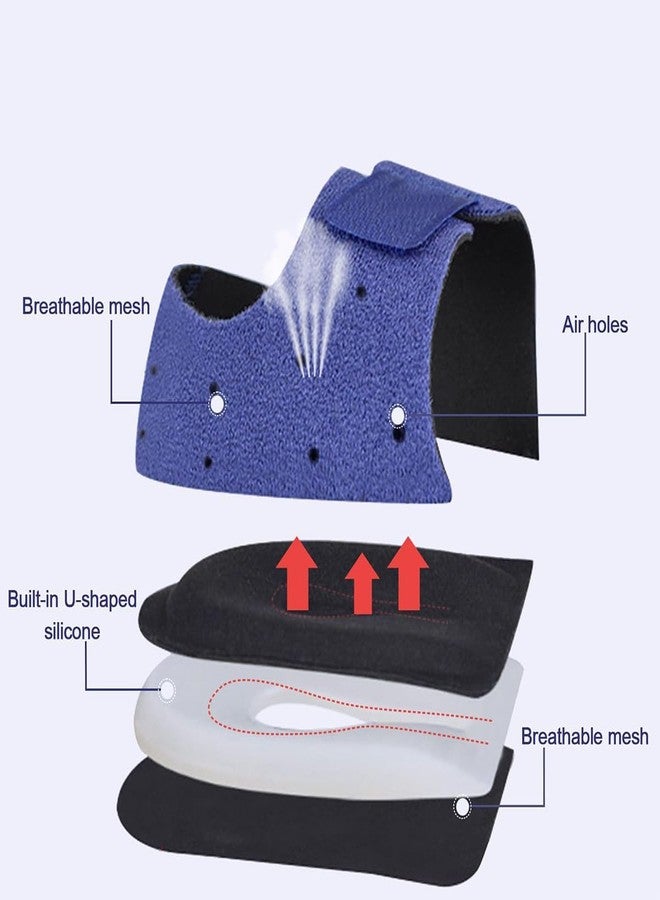 AEGON وسادة إيجون لتخفيف آلام الكعب | أكواب جل سيليكون للكعب لتخفيف آلام الكاحل | دعامة حذاء للرجال والنساء لعلاج التهاب اللفافة الأخمصية | التورم | امتصاص الصدمات (زوج واحد) (كبير (رجالي)) - Image 2