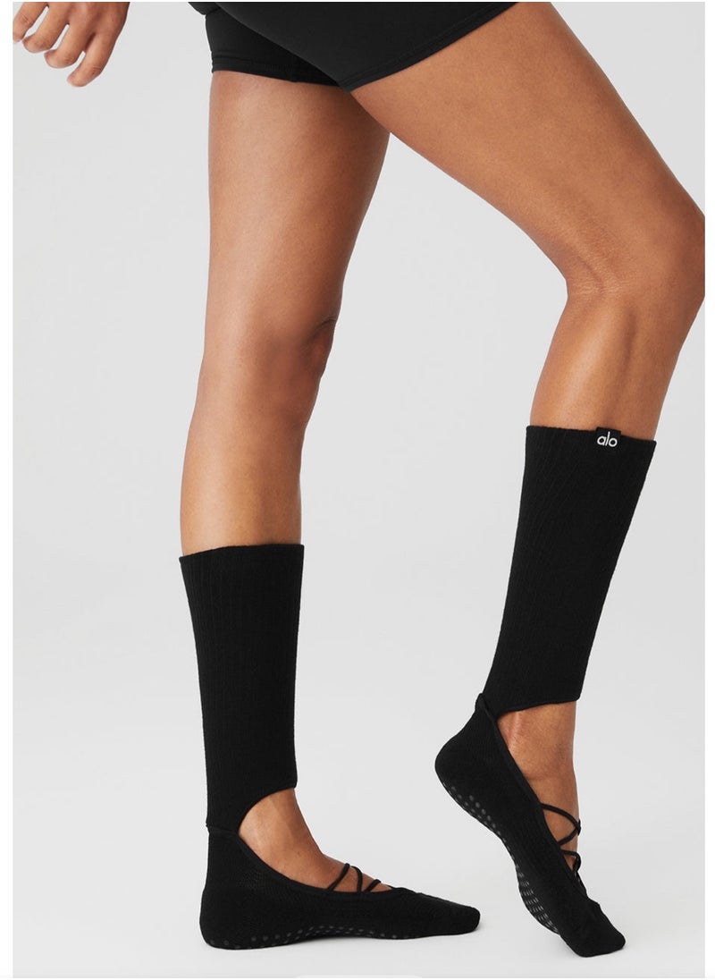 alo - aloyoga classic yoga socks cross-back non-slip socks Pilates floor socks - Image 1