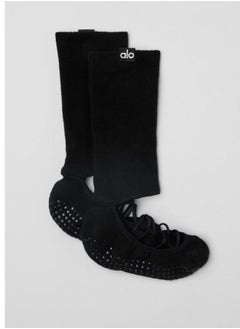 alo aloyoga classic yoga socks cross-back non-slip socks Pilates floor socks  - Image 3
