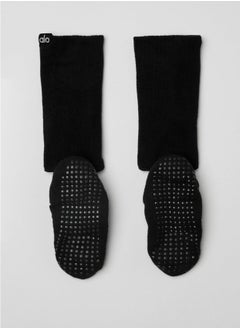 alo aloyoga classic yoga socks cross-back non-slip socks Pilates floor socks  - Image 4
