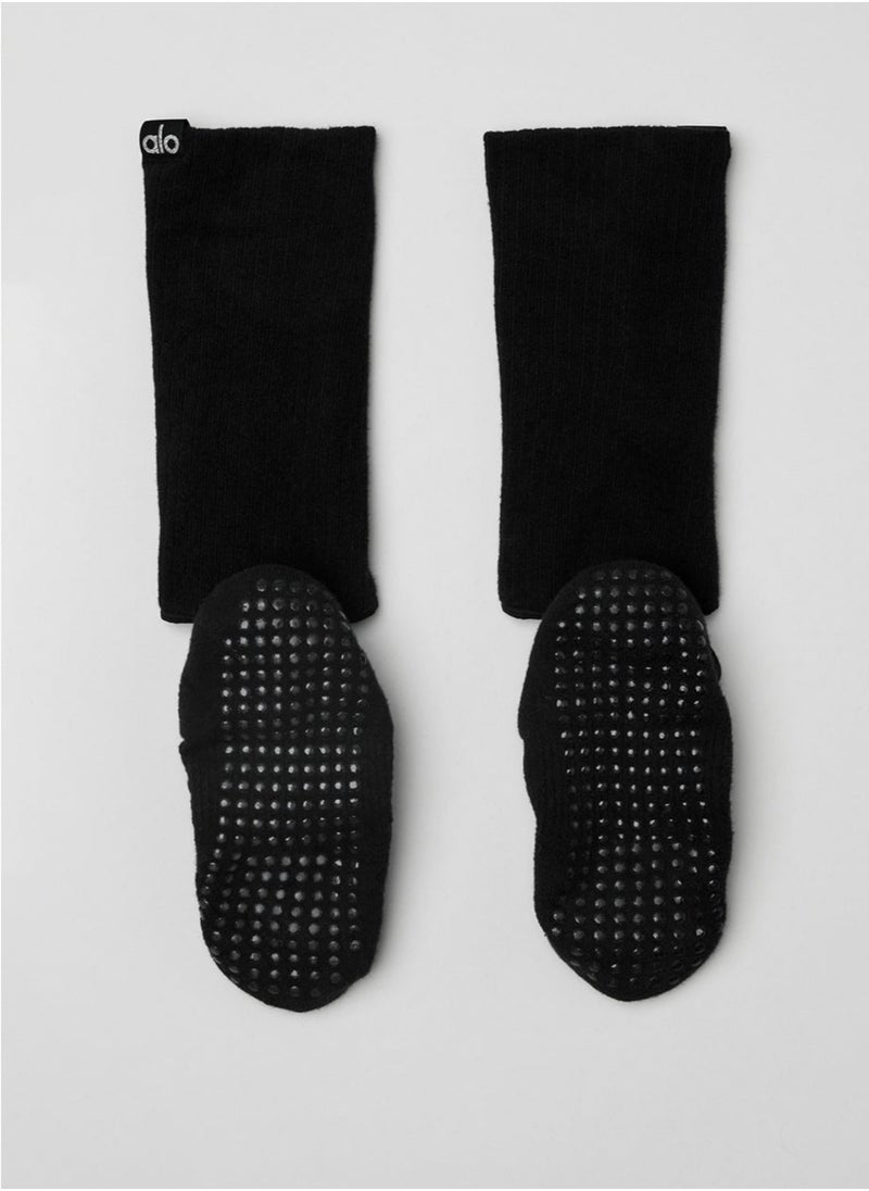 alo - aloyoga classic yoga socks cross-back non-slip socks Pilates floor socks - Image 1