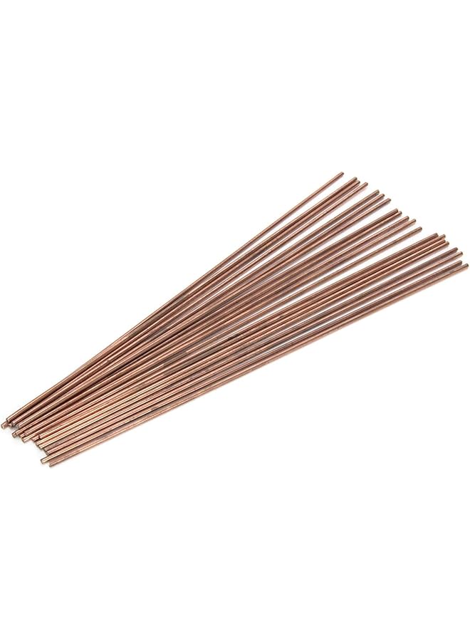 erorex 20Pcs Round Copper Welding Rod Phosphor Copper Round Welding Rod Welding Consumables 25Cm For Air Conditioner Refrigerators - Image 1