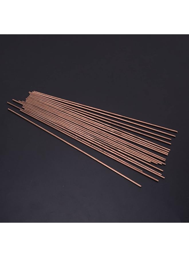erorex 20Pcs Round Copper Welding Rod Phosphor Copper Round Welding Rod Welding Consumables 25Cm For Air Conditioner Refrigerators - Image 3