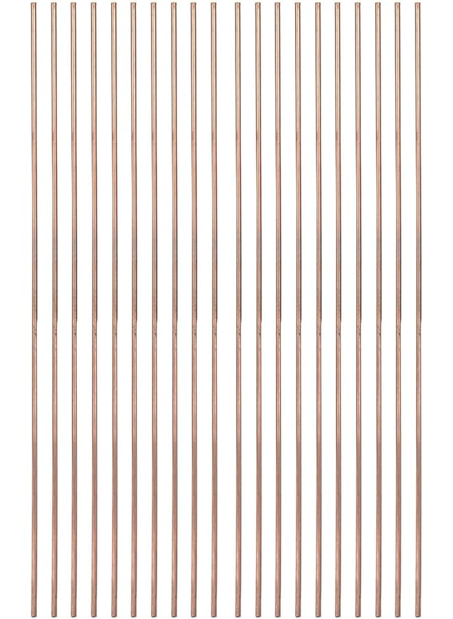 erorex 20Pcs Round Copper Welding Rod Phosphor Copper Round Welding Rod Welding Consumables 25Cm For Air Conditioner Refrigerators - Image 4
