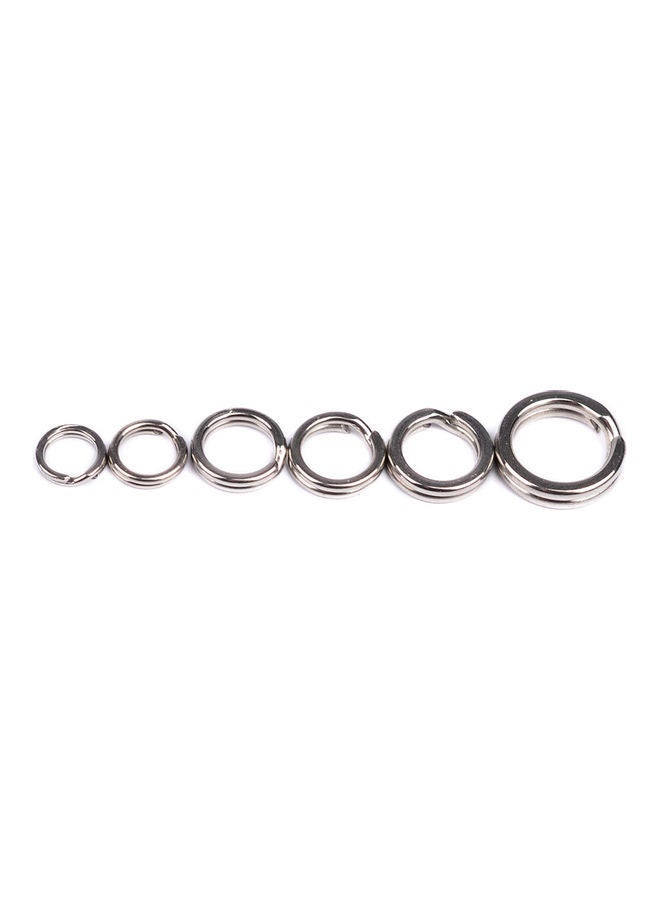 NIBEMINENT 100-Piece Stainless Steel Double Loop Split Ring 20*10*20cm  - Image 5