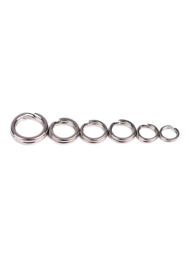 NIBEMINENT 100-Piece Stainless Steel Double Loop Split Ring 20*10*20cm  - Image 4
