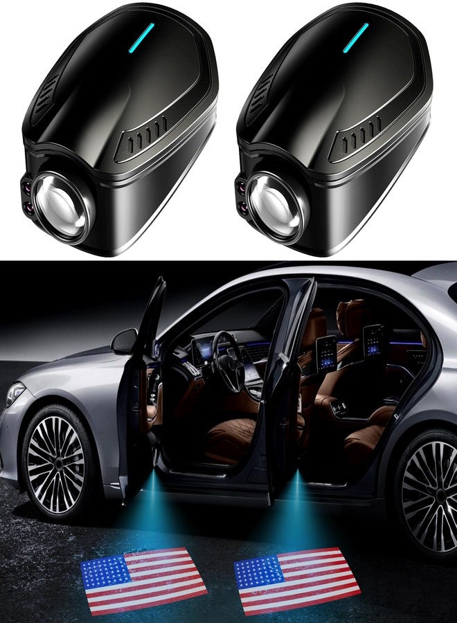 SPOBODY Car Door Lights,Door Lights Logo Projector Rechargeable,Car Door Projector Lights,HD Car Welcome Light for Cars Use At Night 2pcs - Image 1