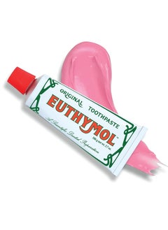 Euthymol Euthymol Natural Flouride-Free Formula/Strong Mint Flavor for Fresh Breath, 3.7 oz | Classic Pink Toothpaste for Fresh Breath, Plaque & Tartar Remover | Travel Size Aluminum Recyclable Tube  - Image 3