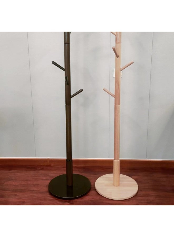 ميكسد مع هوك معطف رف الخشب الصلب سوبر حمولة تحمل شناقات مغلفة مع جدول التخزين شناقات التثبيت السهل، 8 هوك معطف رف الخشب الصلب سوبر حمولة تحمل شناقات مغلفة مع جدول التخزين شناقات التثبيت السهل - Image 4