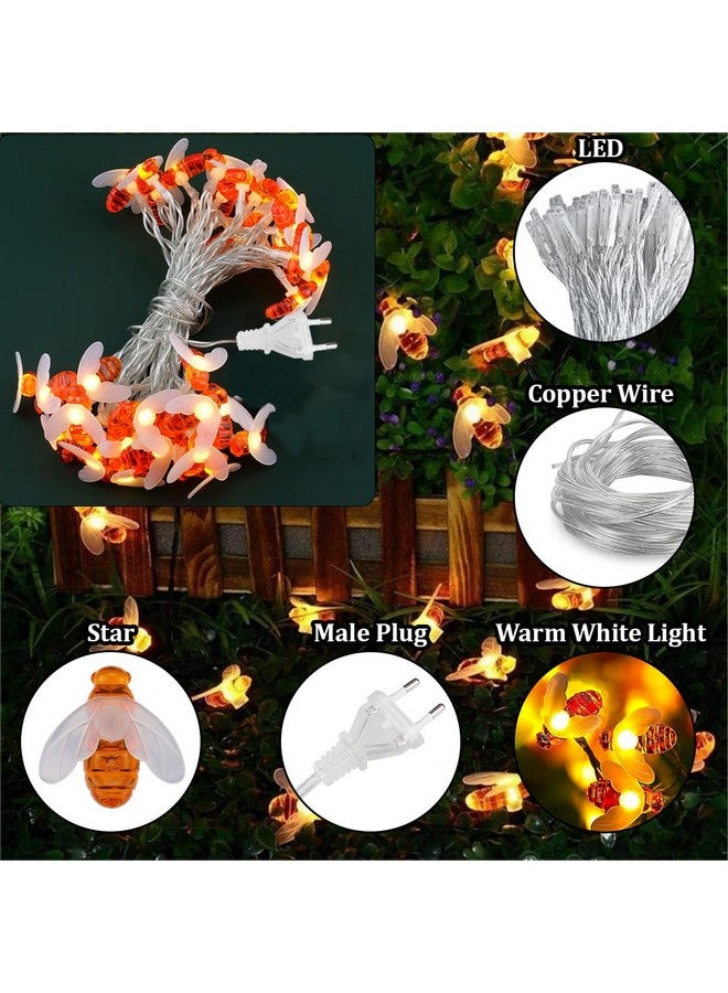 fizzytech Plastic Bubble Ball String Lights of Home Decoration Diwali Light for Party Birthday Diwali Christmas Navratri Valentine Gift Home Decoration Light (15 LED WW Honey BEE) - Image 3