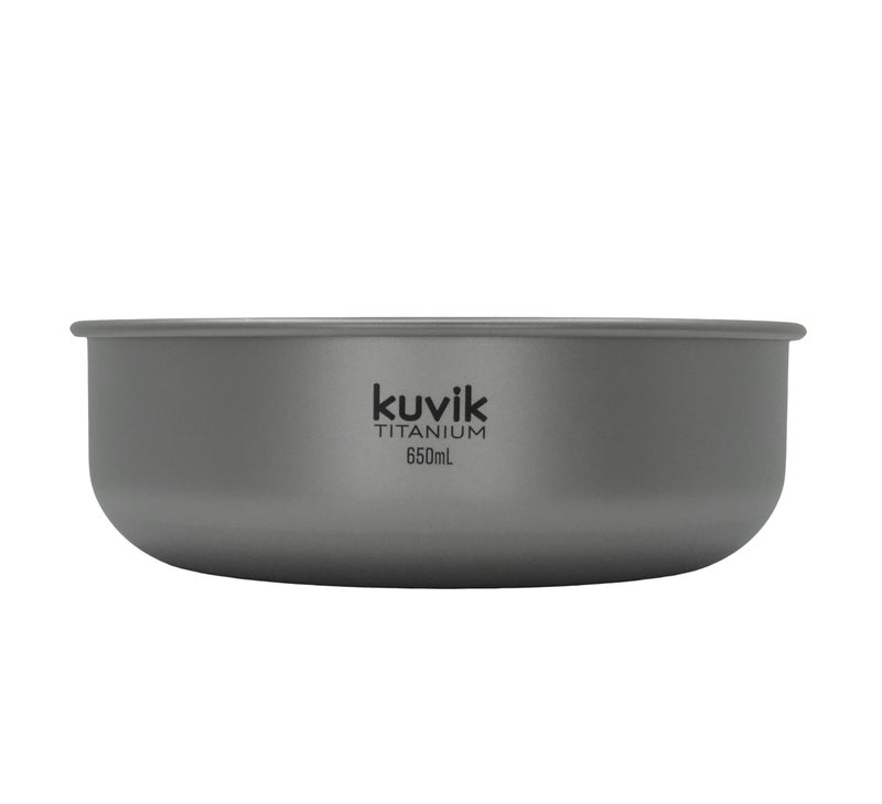 Kuvik Titanium Bowl 650ml (22 oz) - Ultralight and Compact Bowl for Backpacking, Camping, and Survival - Image 3