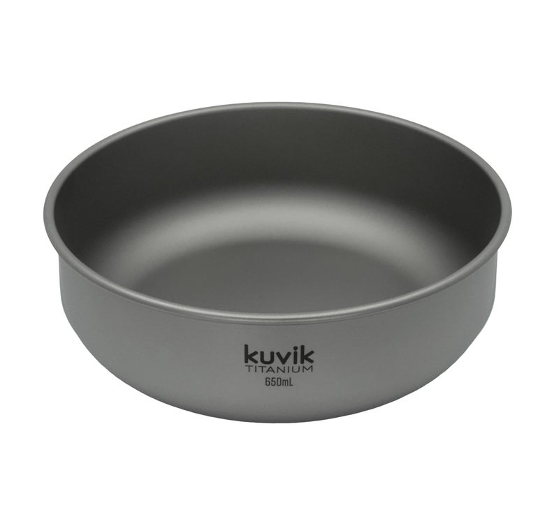 Kuvik Titanium Bowl 650ml (22 oz) - Ultralight and Compact Bowl for Backpacking, Camping, and Survival - Image 2