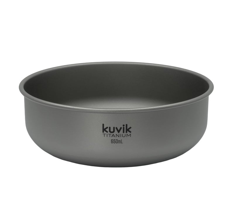 Kuvik Titanium Bowl 650ml (22 oz) - Ultralight and Compact Bowl for Backpacking, Camping, and Survival - Image 1