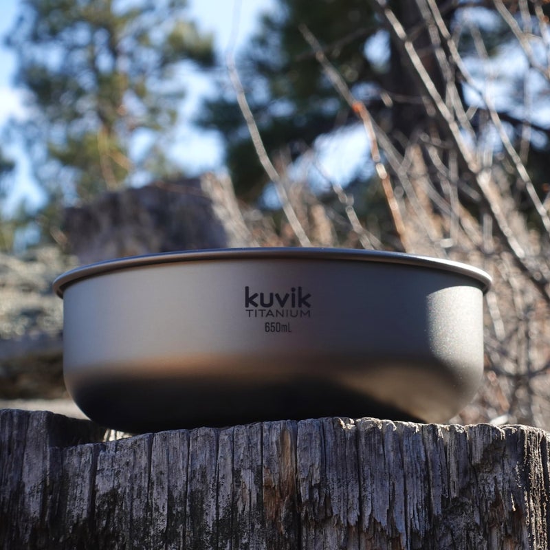 Kuvik Titanium Bowl 650ml (22 oz) - Ultralight and Compact Bowl for Backpacking, Camping, and Survival - Image 4
