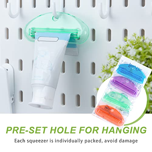 LOVEINUSA Toothpaste Tube Squeezer, 4PCS Toothpaste Squeezer Roller Tool for Bathroom, Home Use, Assorted Colors - Image 4
