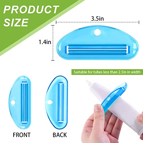 LOVEINUSA Toothpaste Tube Squeezer, 4PCS Toothpaste Squeezer Roller Tool for Bathroom, Home Use, Assorted Colors - Image 2