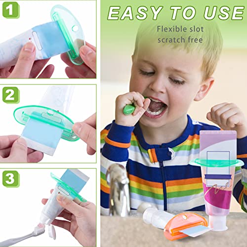 LOVEINUSA Toothpaste Tube Squeezer, 4PCS Toothpaste Squeezer Roller Tool for Bathroom, Home Use, Assorted Colors - Image 5