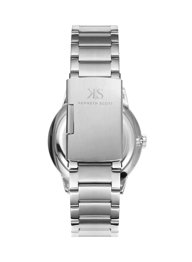 KENNETH SCOTT Men's Stainless Steel Analog Watch K22010-SBSB - 42 mm