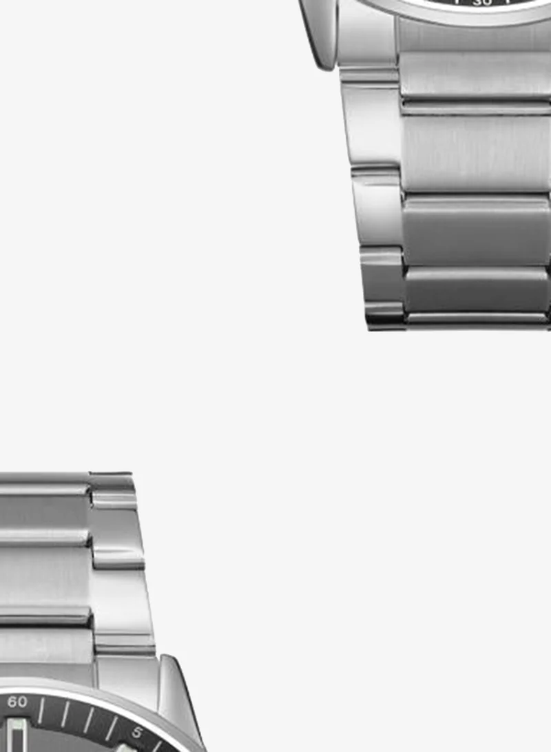 Kenneth Scott Black Men's Stainless Steel Analog Watch K22010-SBSB - 42 mm for Men | Best Price UAE
