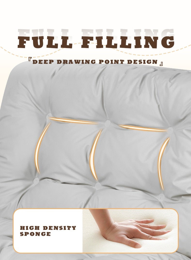 زينو الأريكة المقمشية القابلة للطي والتحويل إلى سرير (5 مواضع قابلة للتعديل للمؤخرة، قابلة للانحناء والتحويل لسكون النوم، مناسبة للمساحات الصغيرة والمنازل بالديسين التاتامي) - Image 4