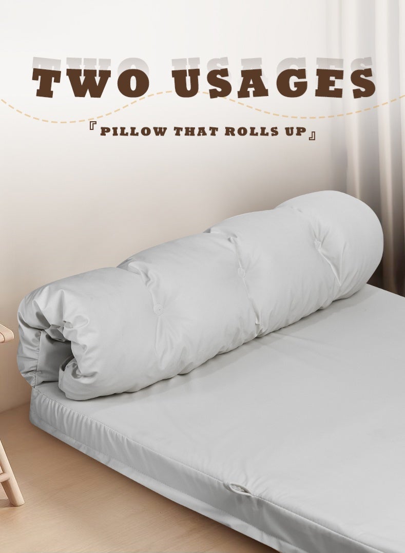 زينو الأريكة المقمشية القابلة للطي والتحويل إلى سرير (5 مواضع قابلة للتعديل للمؤخرة، قابلة للانحناء والتحويل لسكون النوم، مناسبة للمساحات الصغيرة والمنازل بالديسين التاتامي) - Image 5