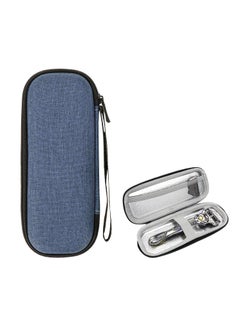 Linkidea Linkidea Generic EVA Hard Shell Safety Razor Travel Case, Shaving Accessories Blade Head Storage, Men's Portable Travel Shaver Bag Compatible with Gillette Fusion 5 Power, Mach 3 (Blue) 