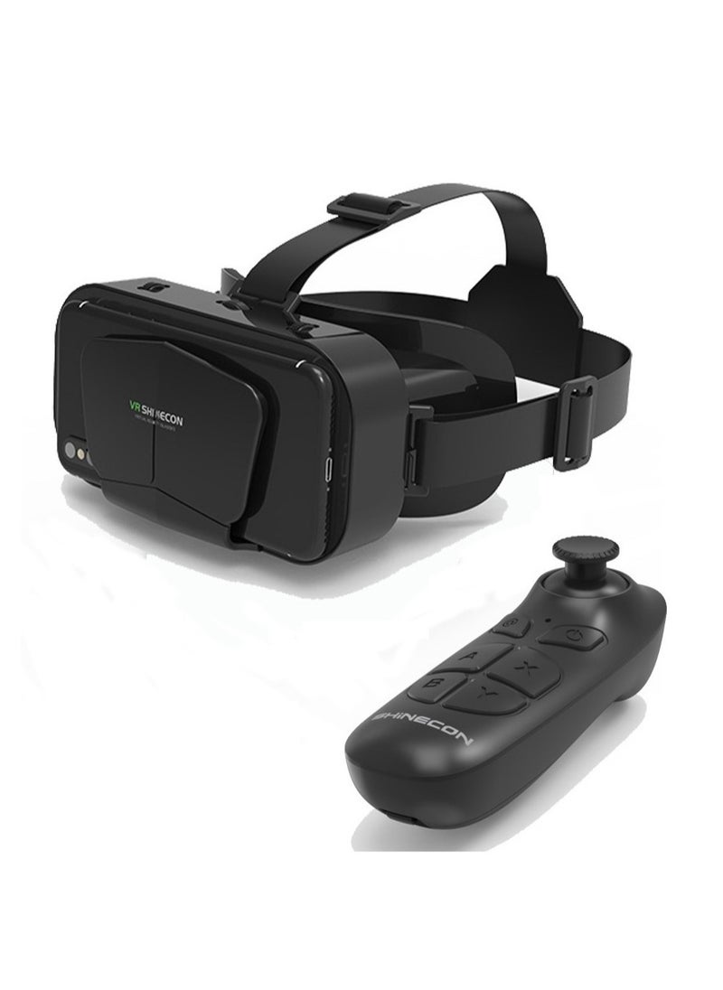 في آر شينيكون - سماعة الواقع الافتراضي VR مع جهاز تحكم عن بعد متوافقة مع iOS وAndroid وتدعم 4.7-7 بوصة - Image 1