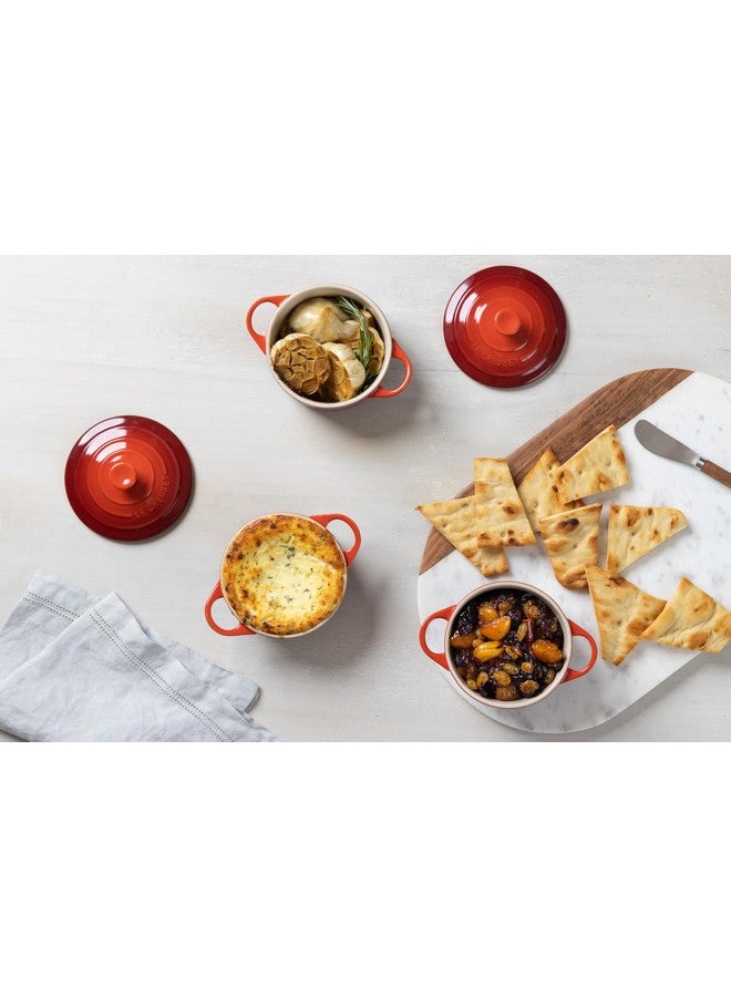 Le Creuset Le Creuset Stoneware Mini Round Cocotte, 8 oz., Oyster  - Image 4