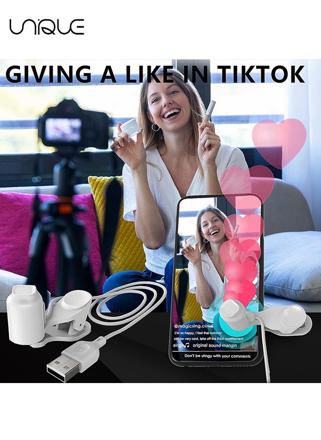 Unique - Auto Clicker for Phone Automatic Phone Screen Tapper, Simulated Finger Clicking USB Simulator for Gaming, Shopping, Giving a Like in Tiktok, Lightning Deal, Live Broadcasts, Reward Tasks（White） - Image 1
