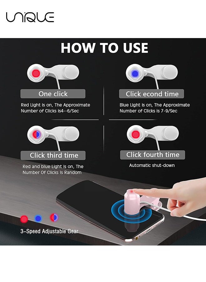 Unique - Auto Clicker for Phone Automatic Phone Screen Tapper, Simulated Finger Clicking USB Simulator for Gaming, Shopping, Giving a Like in Tiktok, Lightning Deal, Live Broadcasts, Reward Tasks（White） - Image 1