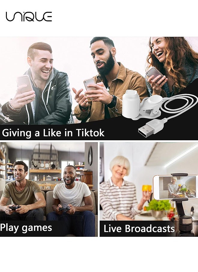 Unique - Auto Clicker for Phone Automatic Phone Screen Tapper, Simulated Finger Clicking USB Simulator for Gaming, Shopping, Giving a Like in Tiktok, Lightning Deal, Live Broadcasts, Reward Tasks（White） - Image 1