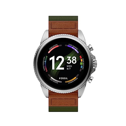 Fossil Gen 6 Men's Smartwatch with AMOLED Screen, Snapdragon 4100+ Wear Platform, Wear OS by Google, Google Assistant, SpO2, Wellness Features and Smartphone Notifications - Image 1