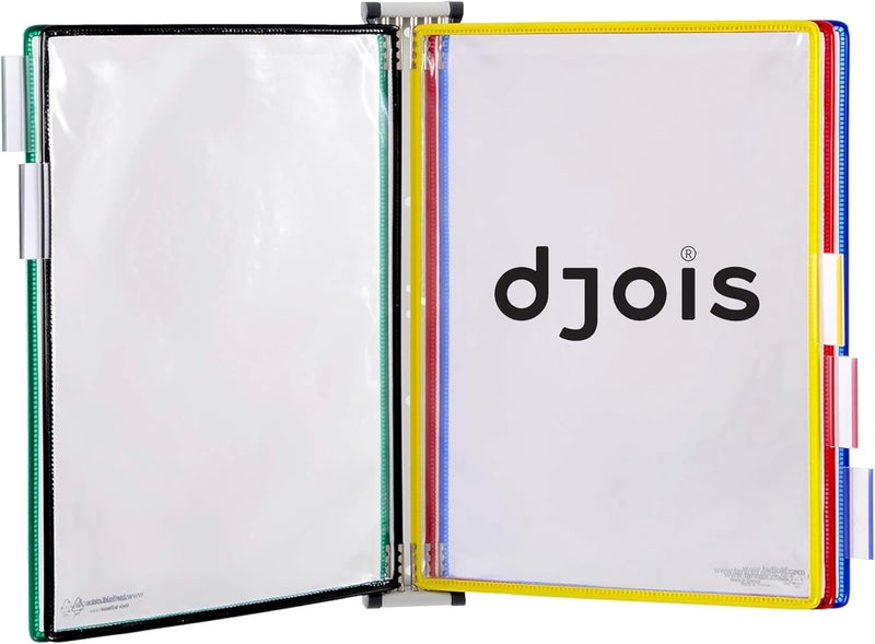 Tarifold DJOIS by - Wall Mount Reference & Display System - Durable Steel Wire Frames- 5 Double-Sided Pockets - 10 Sheet Capacity - Made in France - Image 2